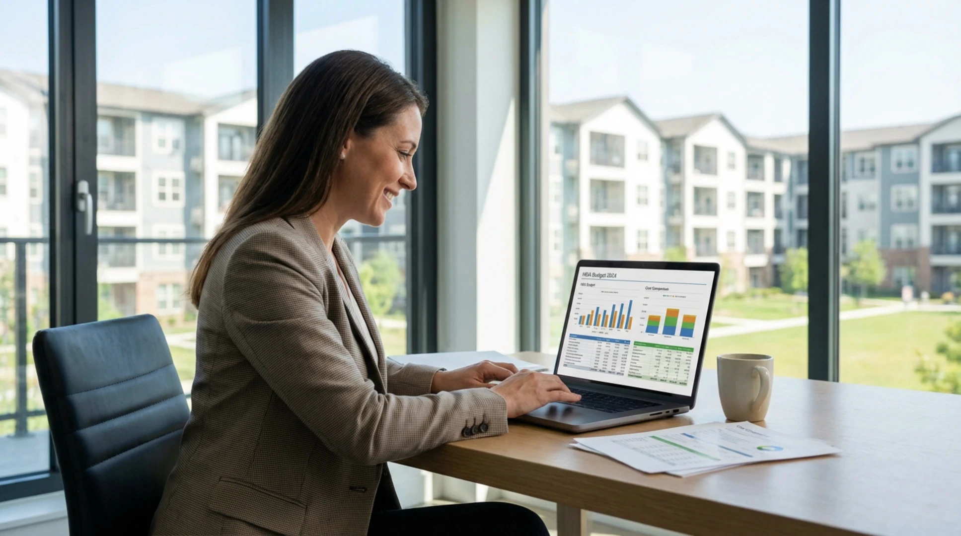 Cost comparison spreadsheet showing 10-year total cost analysis for HOA bulk internet proposals